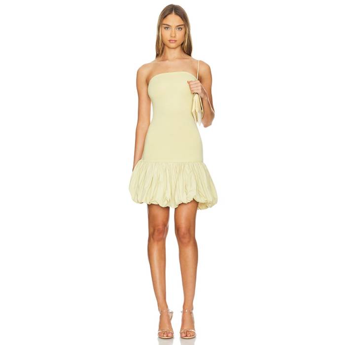 Belle Anna 【 Misena Mini Dress Women Banana 】 御召しもの レディース