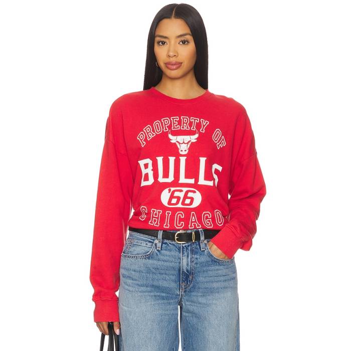 ジャンクボンネット Junk Food 【 Bulls Property Sweatshirt Women Licorice 】 ブルズ 汗水 調教師 レディース