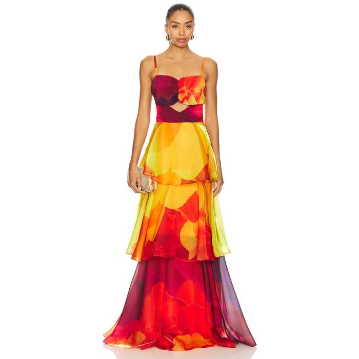 ヤウラ Yaura 【 Keta Petal Print Dress Women Petal Print 】 ドレス レディース|スニケス