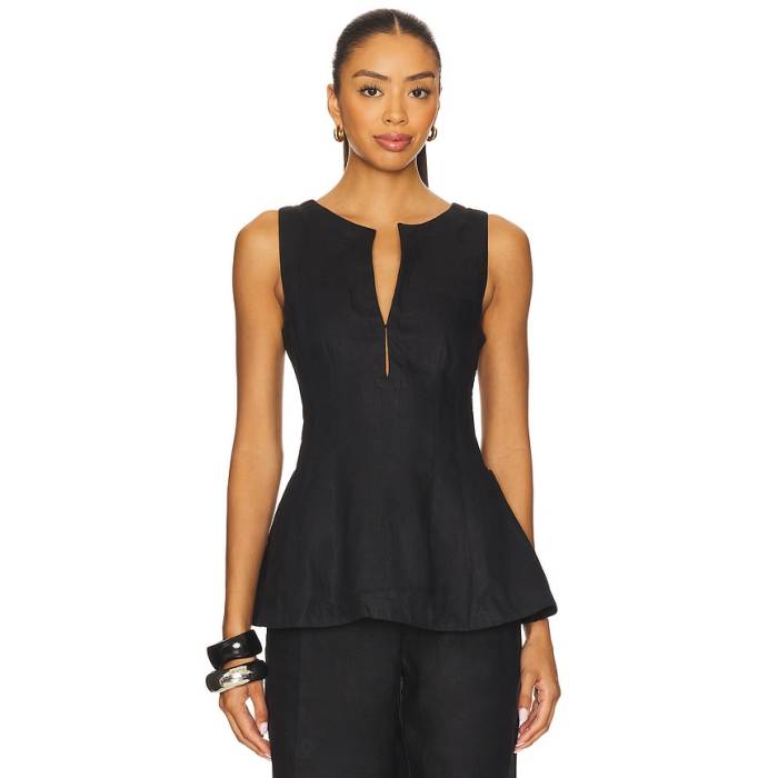 フェイスフルザブランド Faithfull The Brand 【 Melia Top Women Black 】 レディース 黒いこと 黒いこと