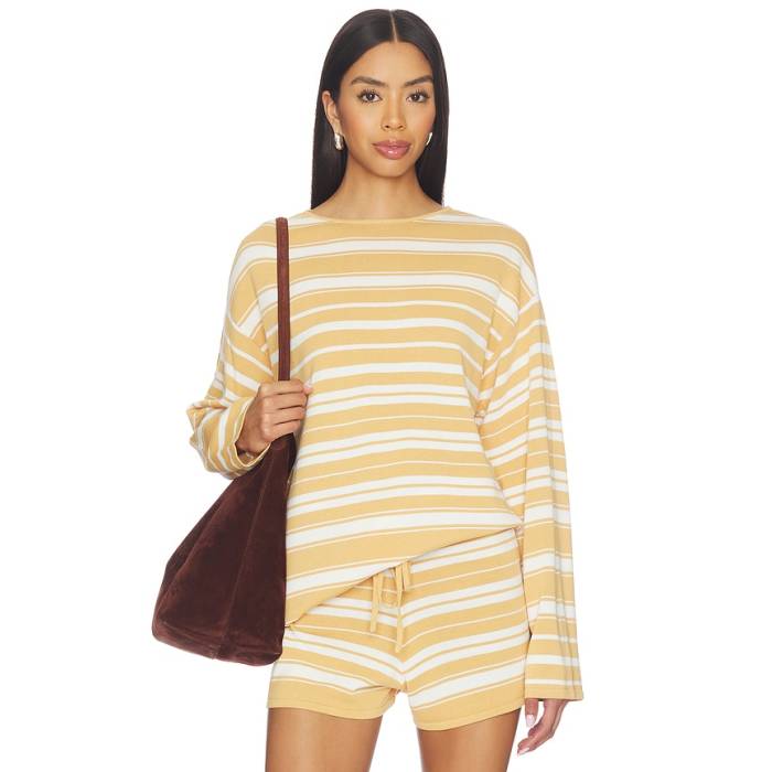 フェイスフルザブランド Faithfull The Brand 【 Lyana Top Women Breton Stripe Sienna 】 レディース Stripe 縞模様