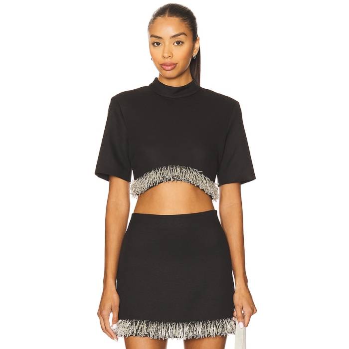 Simkhai 【 Jalen Cropped Top Women Black 】 レディース 黒いこと 黒いこと