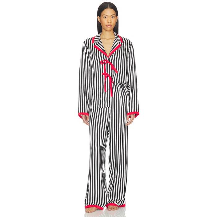 Sleeper 【 Phoenix Striped Set With Red Bow Details Women Stripes 】 アリゾナ州の州都 Red 赤・赤いこと レディース