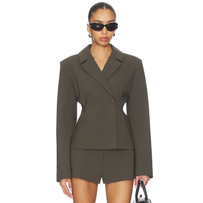Eaves 【 Ragni Blazer Women Olive Smoke 】 ブレイザー レディース olive オリーブ｜スニケス