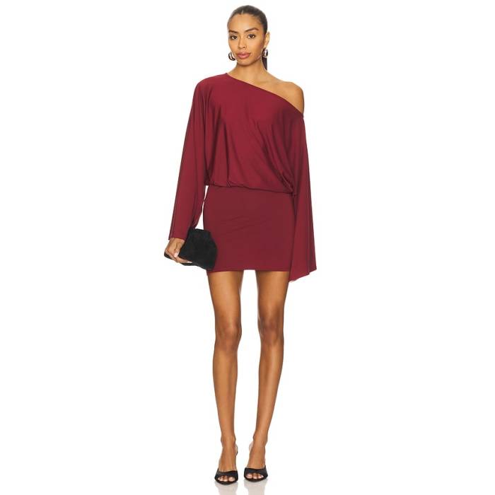 Superdown 【 Katiya Mini Dress Women Burgundy 】 お召しもの レディース ぶどう酒色・バーガンディー