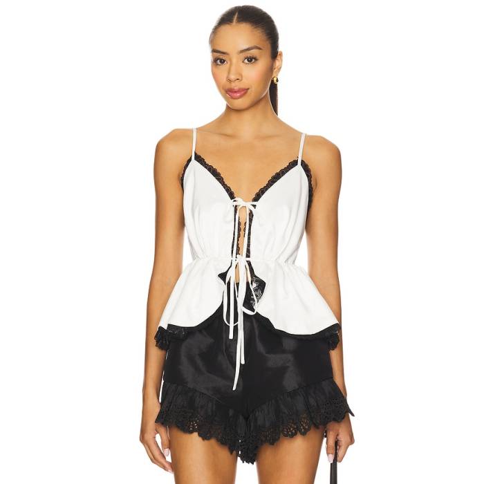 Kika Vargas 【 Annabelle Top Women White 】 レディース 白いこと 白いこと