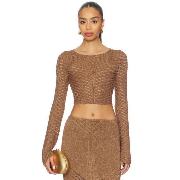 Devon Windsor 【 Raya Metallic Top Women Truffle 】 レディース