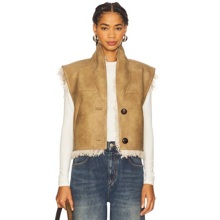 Isabel Marant Etoile 【 Clara Vest Women Taupe 】 限りない レディース
