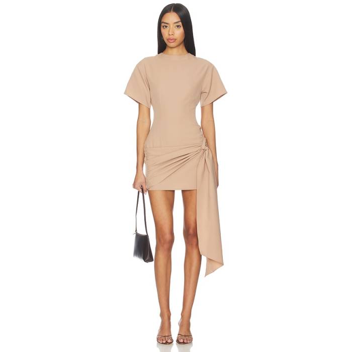 Superdown 【 Kirana Wrap Front Dress Women Taupe 】 wrap ラップ ドレス レディース|スニケス