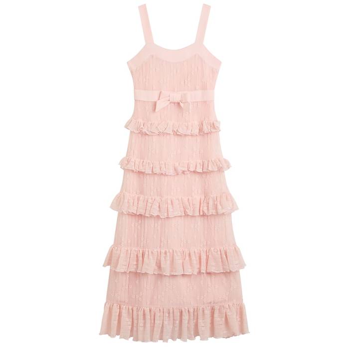 バルドー お坊っちゃん Bardot Junior 【 Alicia Tiered Maxi Dress Girls Soft Pink 】 御召しもの お坊っちゃん キッズ pink さくら色