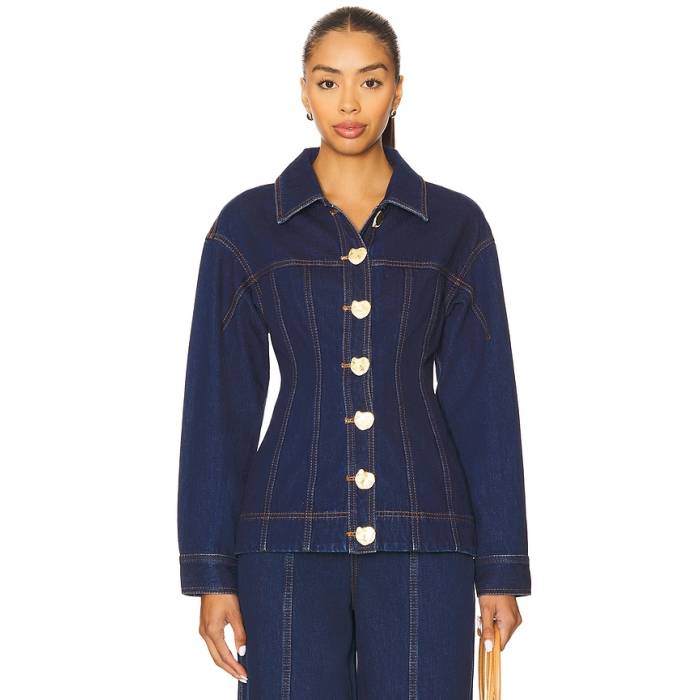 Aje 【 Gianna Denim Shirt Women Dark Classic Wash 】 ジーンズ レディース 古典派音楽