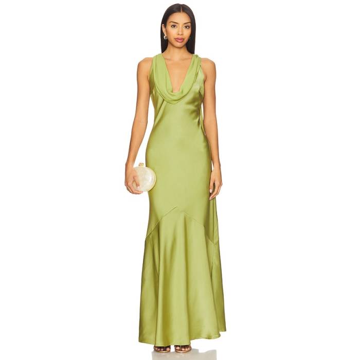 Runaway The Label 【 X Revolve Gabriella Maxi Dress Women Olive 】 ドレス レディース olive オリーブ|スニケス