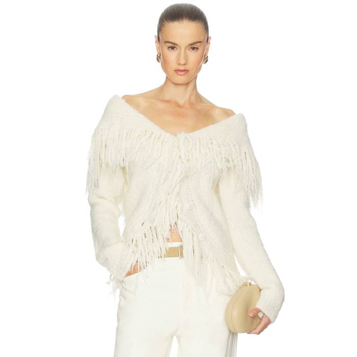 Cult Gaia 【 Michelle Cardigan Women Cream 】 ジレー レディース 皮膚軟化剤