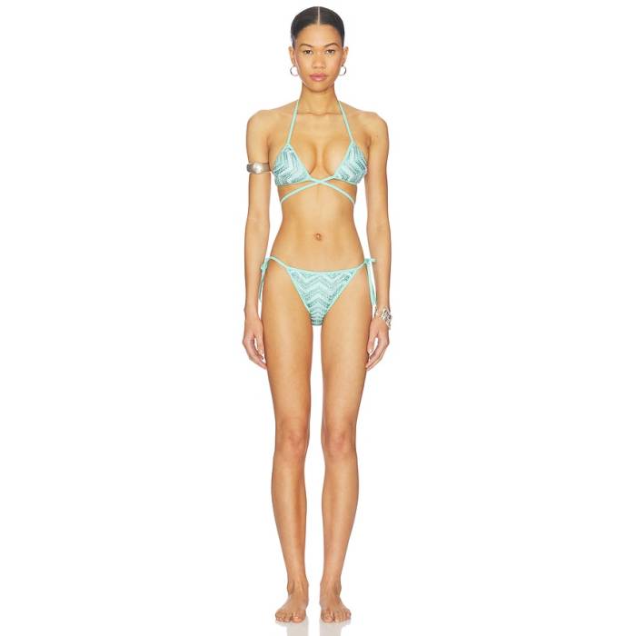 Missoni 【 Bikini Set Women Aquamarine 】 レディース 青緑色