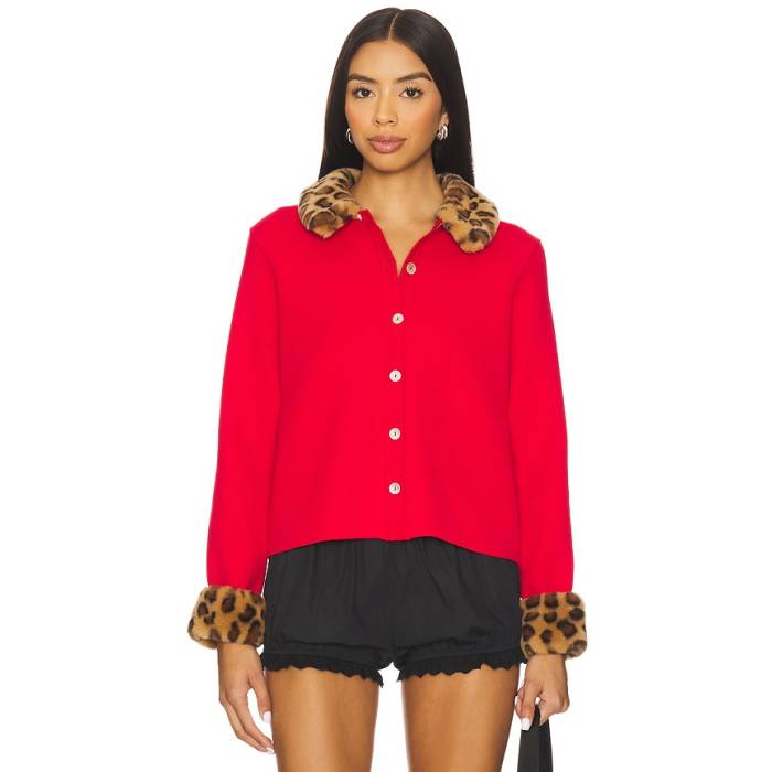 Sleeper 【 Carmela Knitted Cardigan Women Red 】 ジレー レディース Red 赤・赤いこと