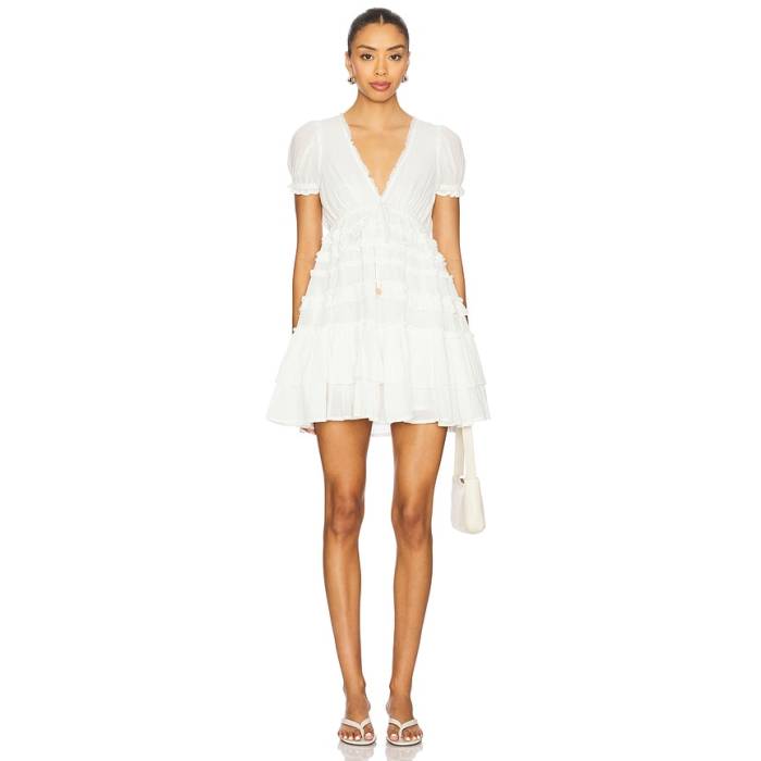 フリーピープル Free People 【 X Free-Est Darcy Mini Dress Women Ivory 】 お召しもの レディース 象牙色