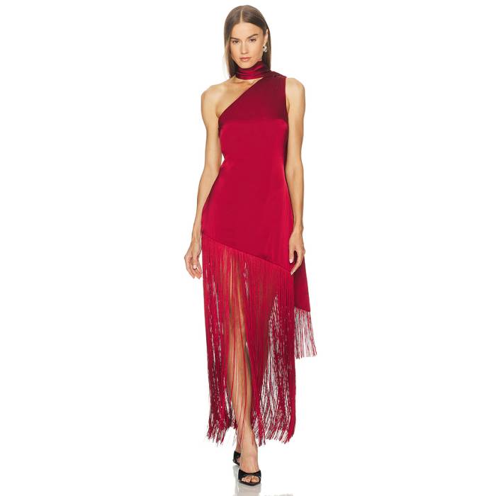 Michael Costello 【 X Revolve Cassis Dress Women Dark Red 】 ドレス レディース Red 赤・レッド|スニケス