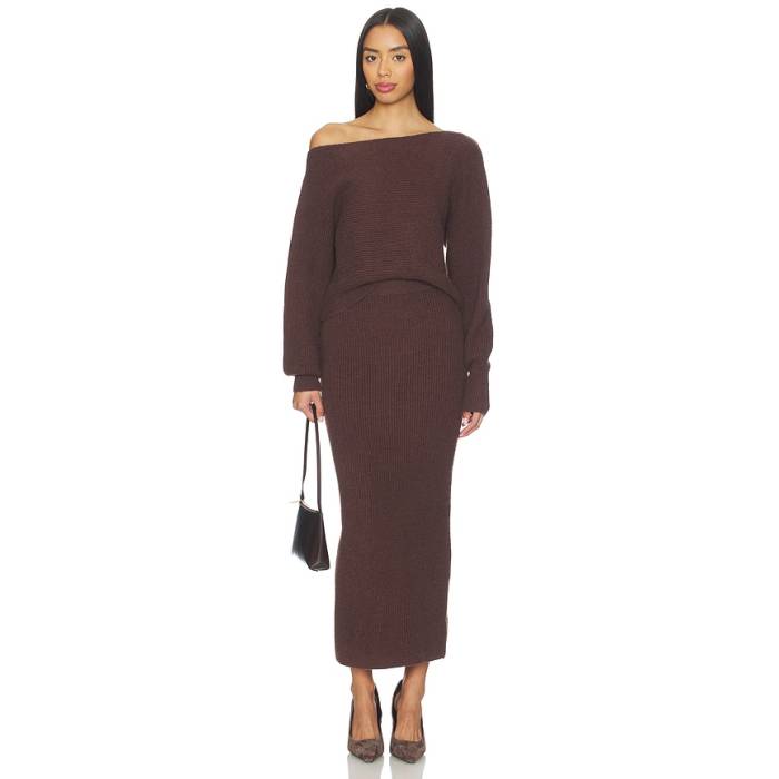 All The Ways 【 Sybil Maxi Skirt Set Women Brown 】 レディース 赤銅色 赤銅色