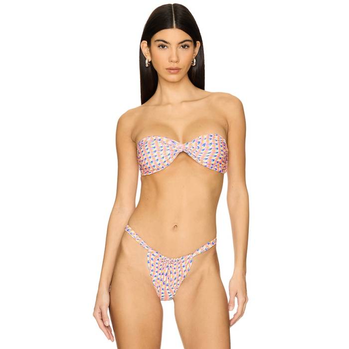 クラニ キニス Kulani Kinis 【 Twist Bandeau Bikini Top Women Astro Pop 】 レディース