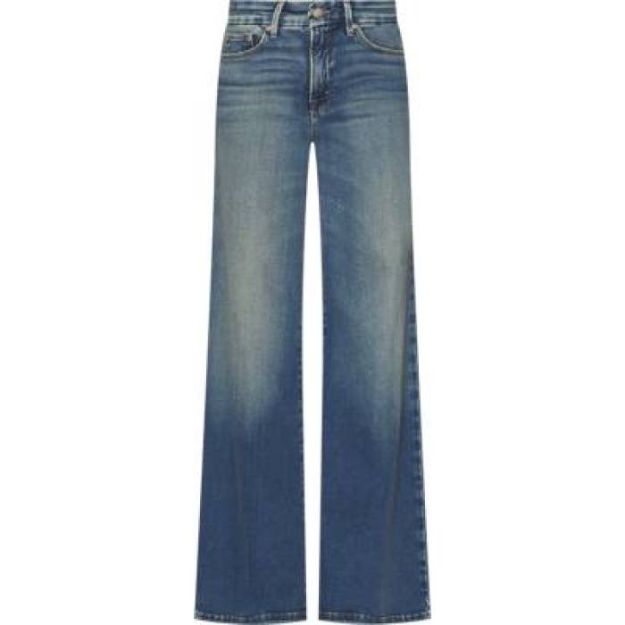 好ましいアメリカン Good American 【 Soft Tech Good Waist Palazzo Jeans Women Indigo986 】 テック デニム レディース