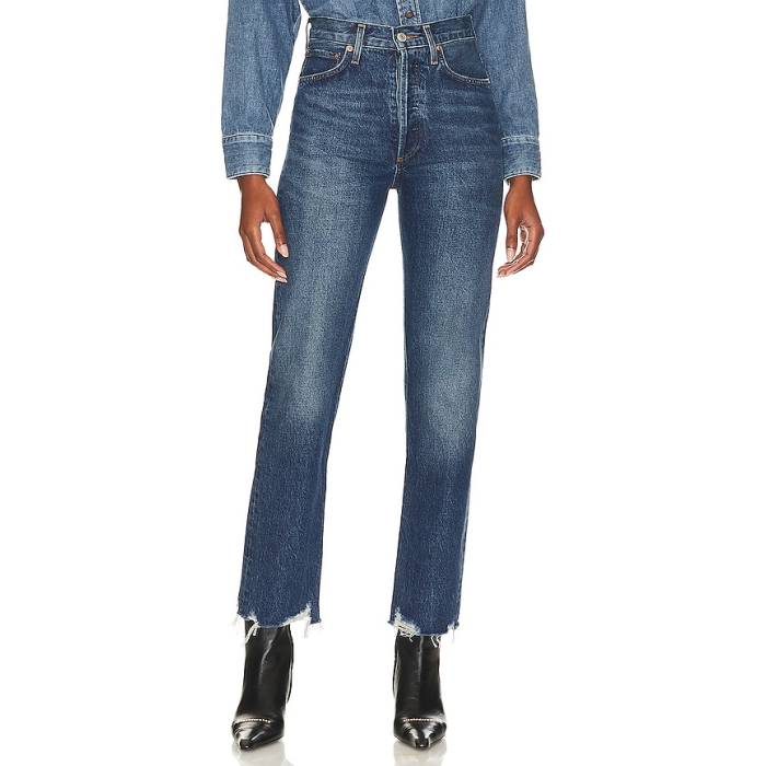 Agolde 【 90S Pinch Waist High Rise Straight Jeans Women Swindle 】 ハイ ライズ ジーンズ レディース|スニケス