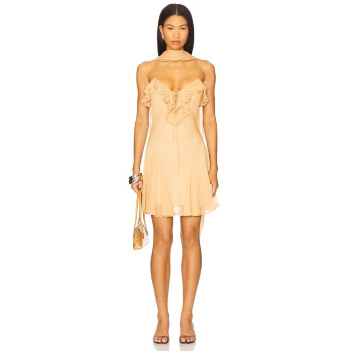 De La Vali 【 Harmattan Mini Dress Women Shell 】 お召しもの レディース shell 甲殻 レディースファッション-ドレス