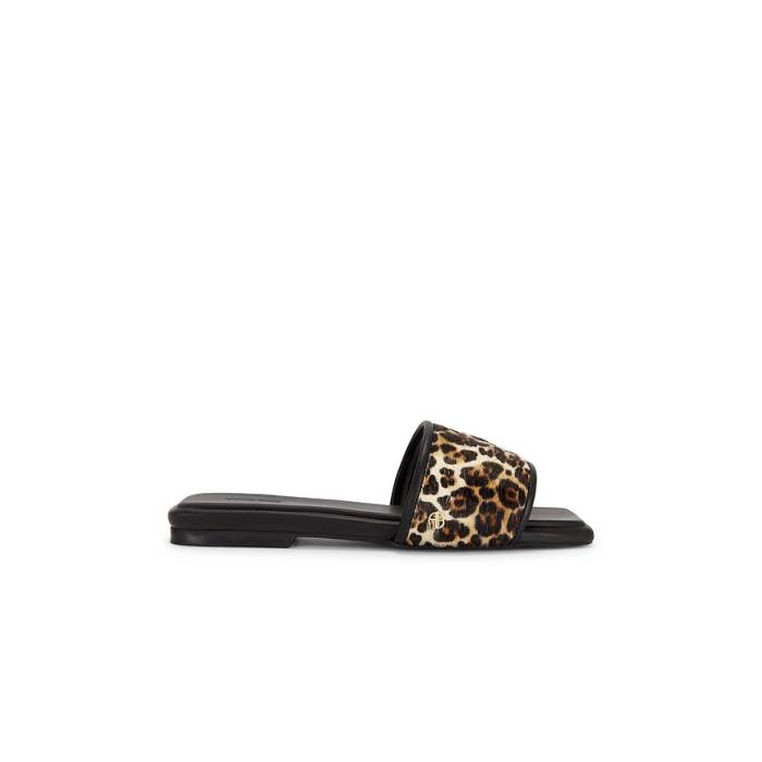 Anine Bing 【 Ria Slide Women Leopard 】 Slide サンダル レディース ヒョウ柄 レオパード