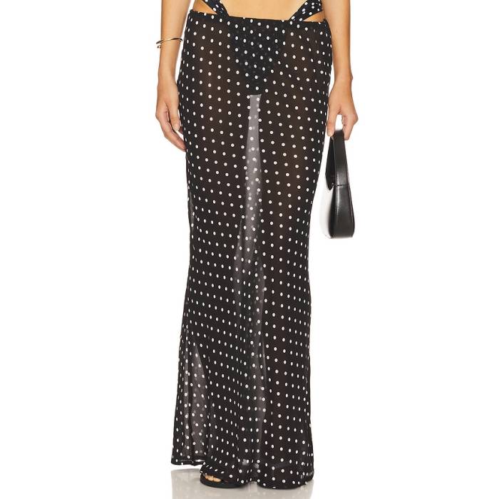 Runaway The Label 【 Cyrus Maxi Skirt Women Black Polka 】 レディース 黒色 ブラック｜スニケス 23,088円