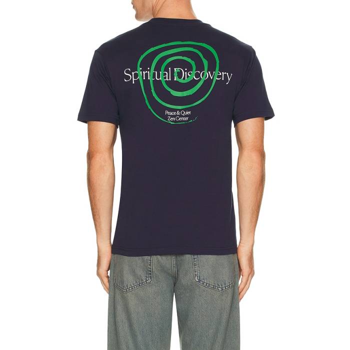 Museum Of Peace And Quiet 【 Spiritual Discovery T-Shirt Men Navy 】 ティーシャツ メンズ 紺色 米国海軍