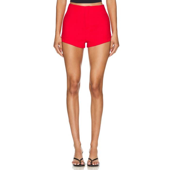Musier Paris 【 Soline Shorts Women Red 】 さる股引き レディース Red 赤・赤いこと