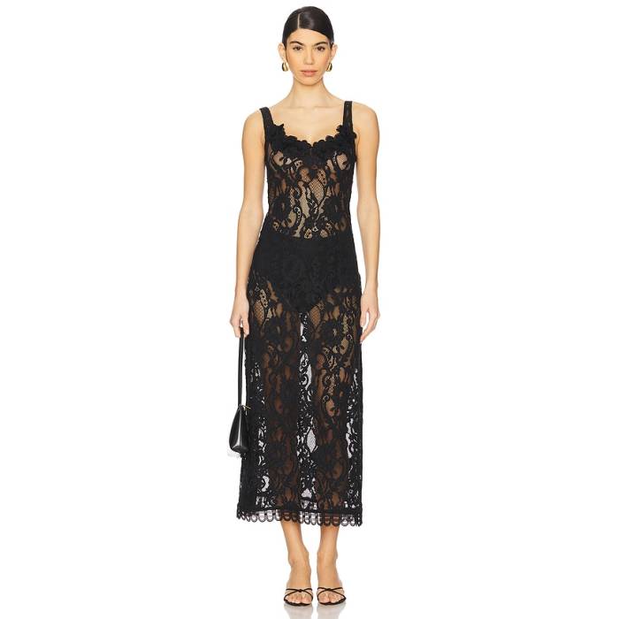 Waimari 【 Contessa Maxi Dress Women Black 】 お召しもの レディース 黒いこと 黒いこと
