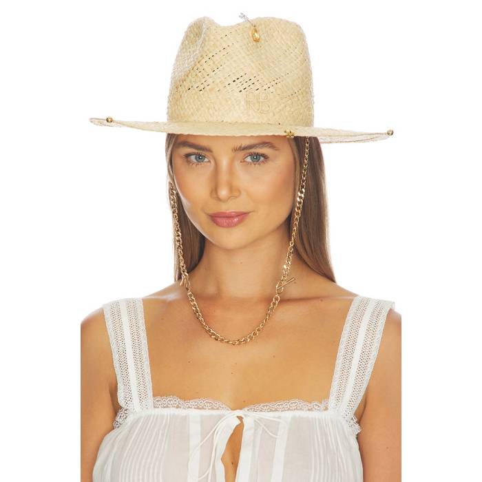 Ruslan Baginskiy 【 Chain Strap Fedora Hat Women Natural 】 ストラップ レディース ナチュラル|スニケス