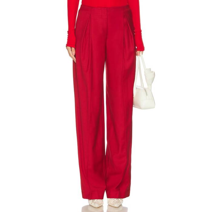 Blumarine 【 Twill Wide Leg Women Lipstick Red 】 レディース Red 赤・レッド