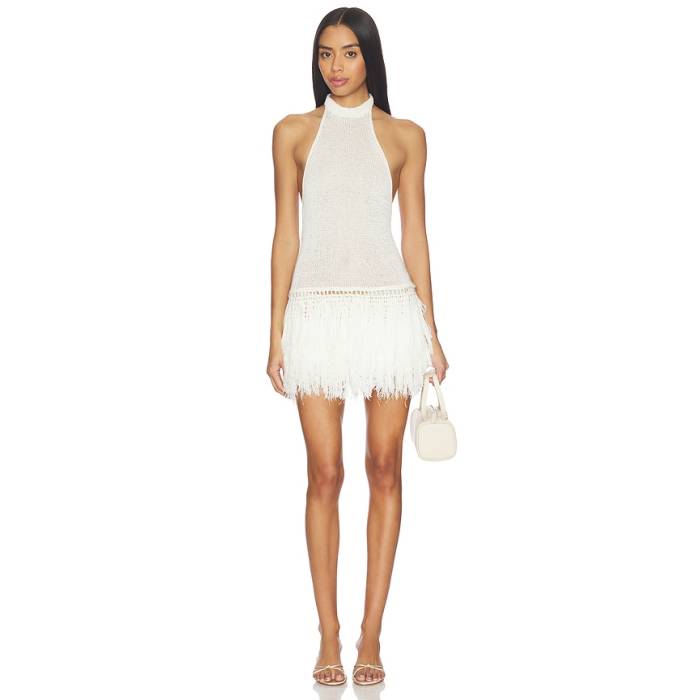 Zuleyha Kuru 【 Paloma Dress Women Cream 】 お召しもの レディース 皮膚軟化剤