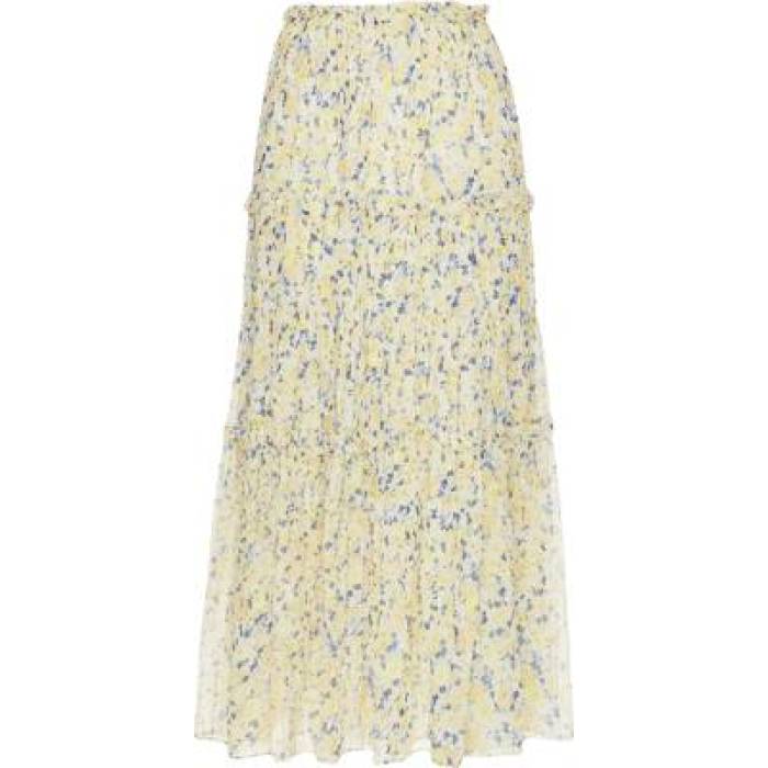 ウラ・ジョンソン Ulla Johnson 【 Virginie Silk Skirt Women Daffodil 】 レディース