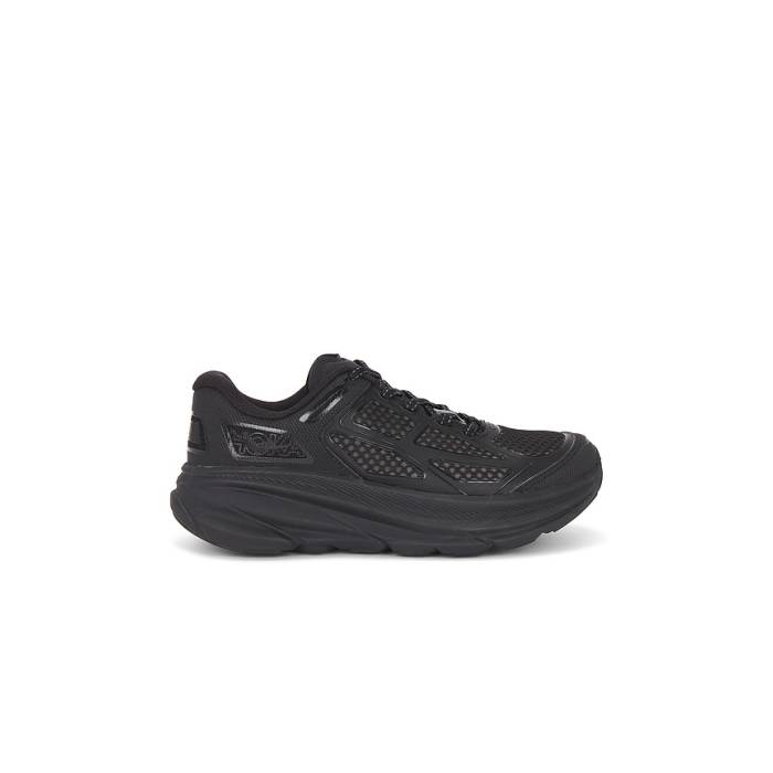 Hoka 【 Clifton One9 Sneaker Women Black \u0026Amp; Carbon Black 】 靴 スニーカー レディース 黒いこと 黒いこと 炭素