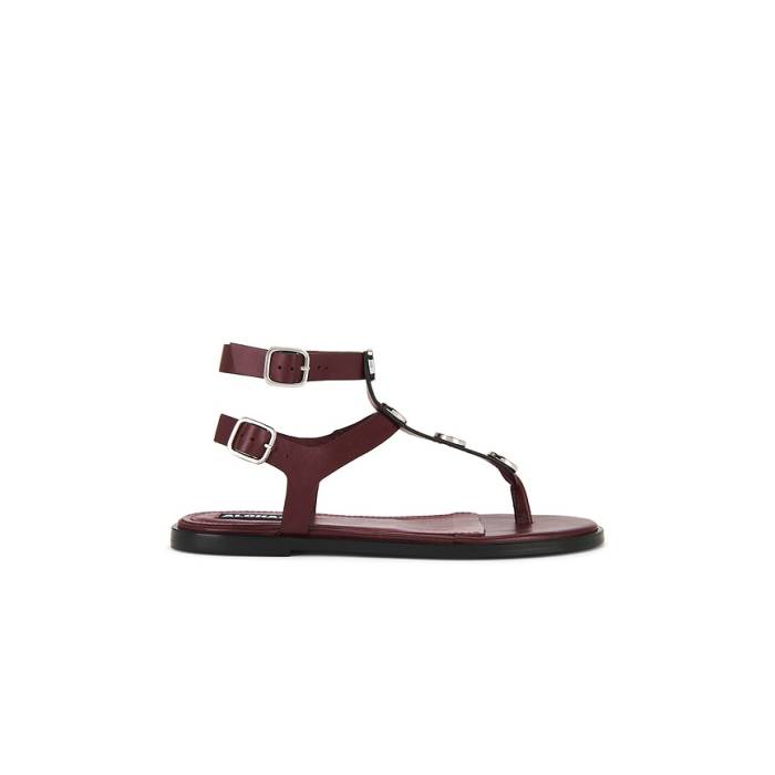 Alohas 【 Xena Sandals Women Burgundy 】 サンダル レディース ワイン色・バーガンディー｜スニケス