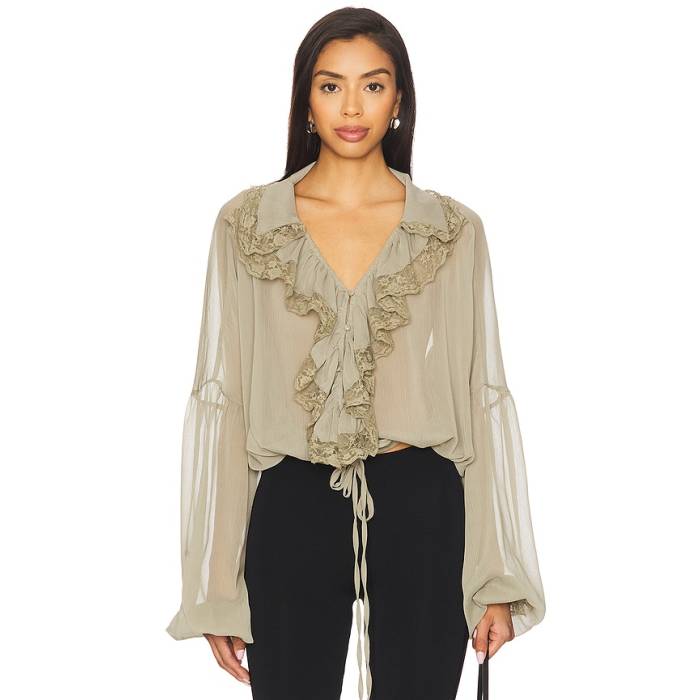 Sndys 【 Pearl Top Women Khaki 】 パール レディース カーキ|スニケス