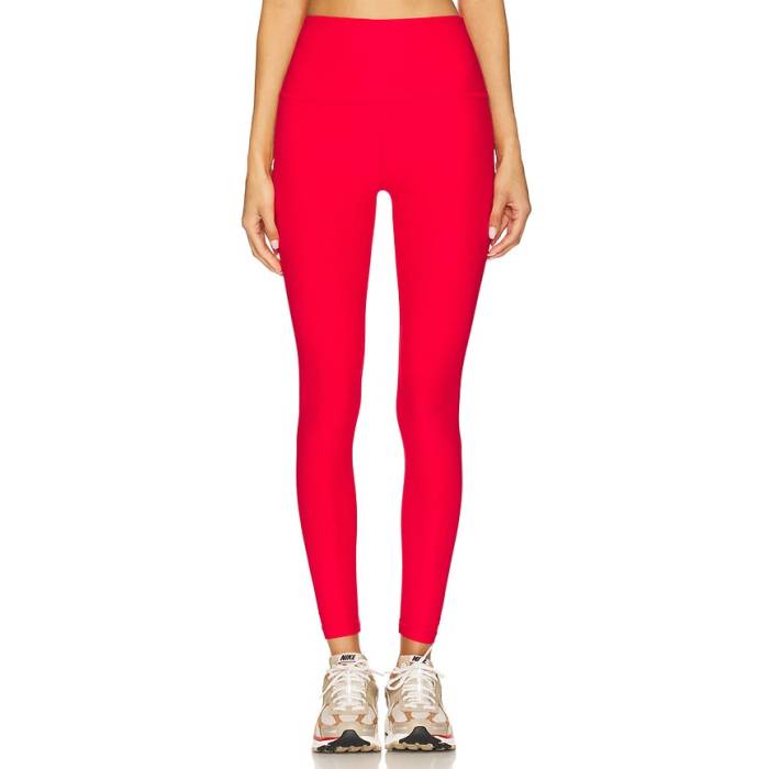 ビヨンドヨガ Beyond Yoga 【 Spacedye Caught In The Midi High Waist Leggings Women Candy Apple Red 】 ハイ レギンス・タイツ レディース Red 赤・レッド｜スニケス