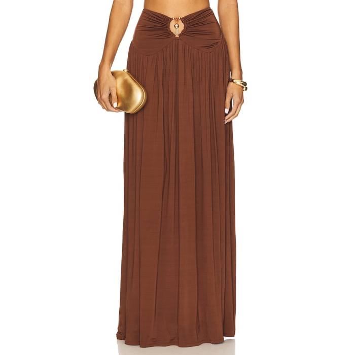 Lovers And Friends 【 X Yhasmina Ferrara Lotte Maxi Skirt Women Chocolate Brown 】 レディース 茶色 ブラウン|スニケス