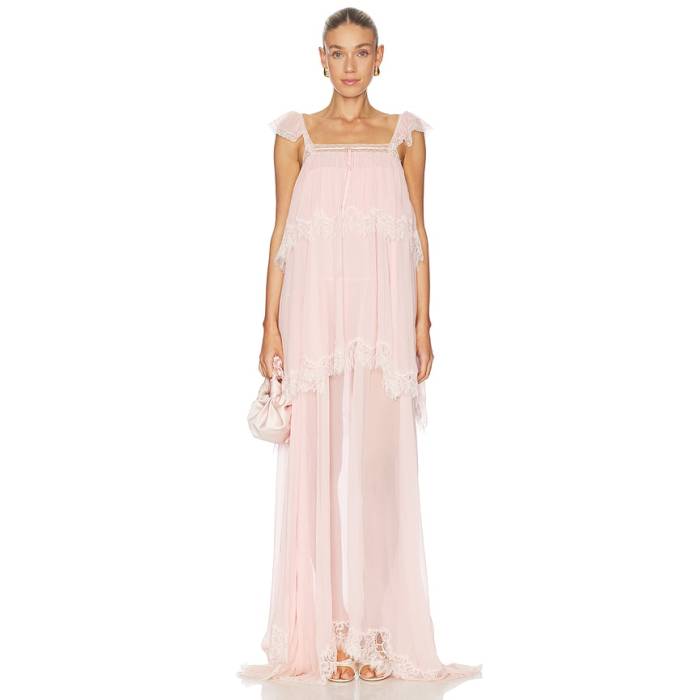 Loveshackfancy 【 Maralee Dress Women Potpourri Pink 】 お召しもの レディース pink サクラ色
