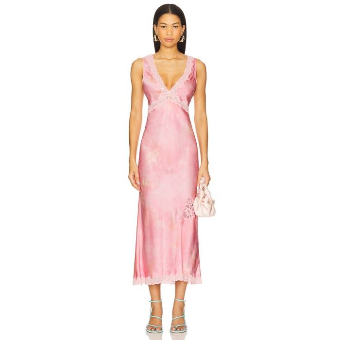 Loveshackfancy 【 Bier Dress Women Pink Ember 】 お召しもの レディース pink サクラ色