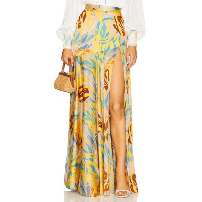 Bronx And Banco 【 Cleopatra Isla Maxi Skirt Women Mustard Multi 】 レディース