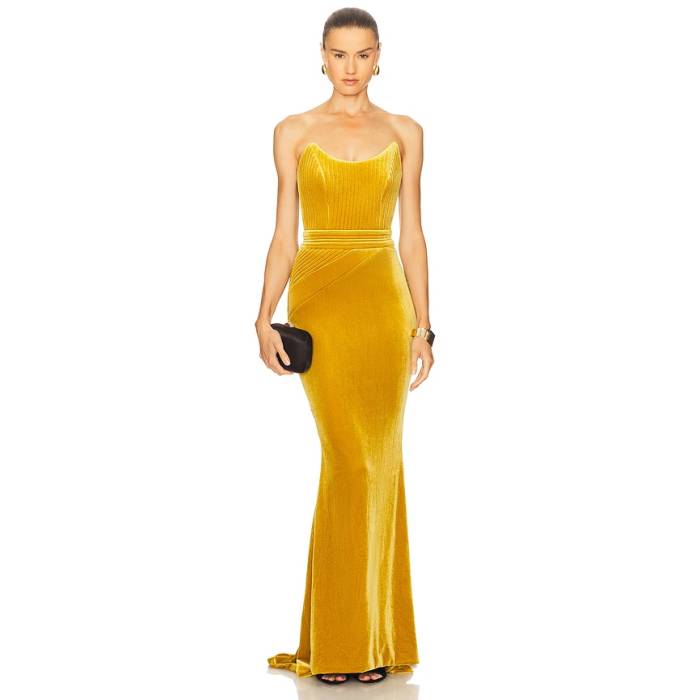 Zhivago 【 Reine De Reinettes Velvet Gown Women Citrine 】 レディース