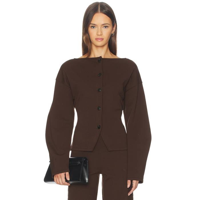 Srg 【 Carinnthia Cardigan Women Chocolate 】 ジレー レディース