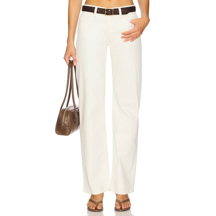 ハドソンデニム Hudson Jeans 【 Kelli Low Rise Loose Straight Women Ecru 】 ライズ レディース