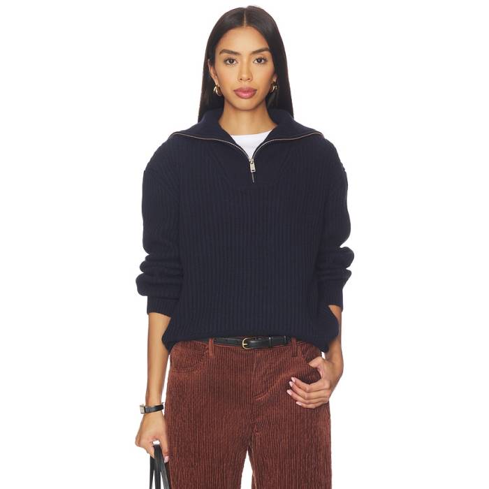 Anine Bing 【 Sammy Sweater Women Midnight Blue 】 調教師 レディース 青碧 青碧