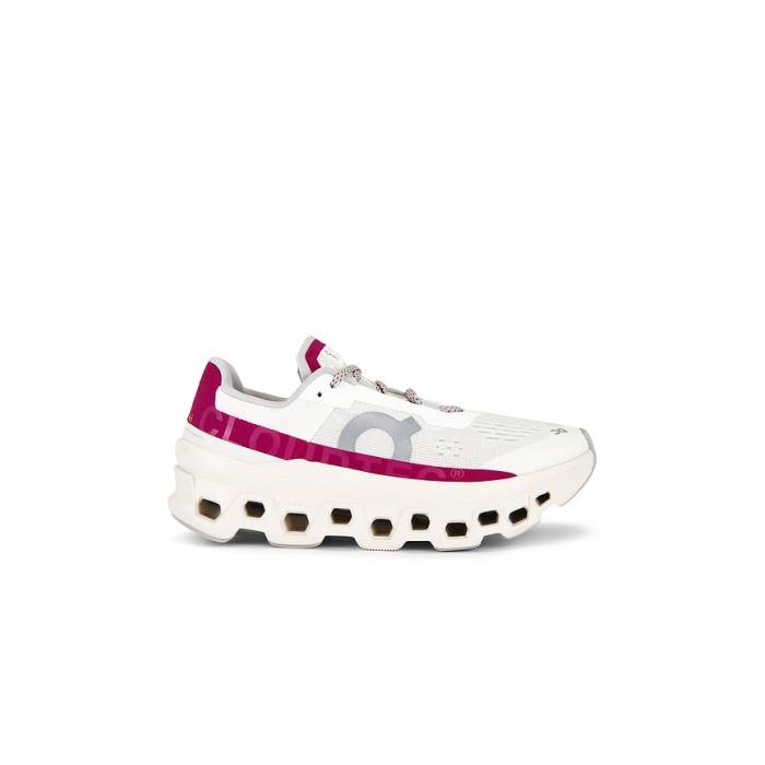 オン On 【 Cloudmster Sneakers Women Ivory \u0026Amp; Grenadine 】 レディース 象牙色
