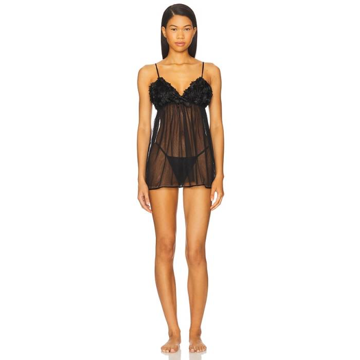 Flora Nikrooz 【 Bellflower Slip Women Black 】 レディース 黒いこと 黒いこと