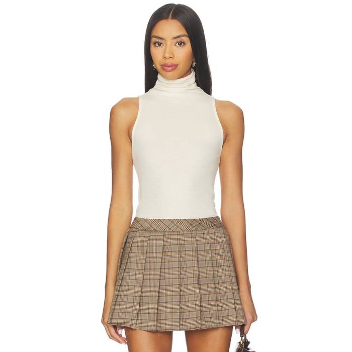 Enza Costa 【 Cashmere Halter Turtleneck Top Women Natural 】 レディース 自然的